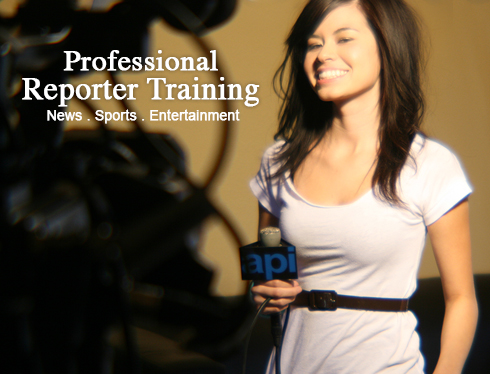 Reporter training news sports entertainment