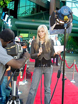 Film, TV News Reporter Broadcasting School Students working in the News, Sports, and Entertainment Industry.